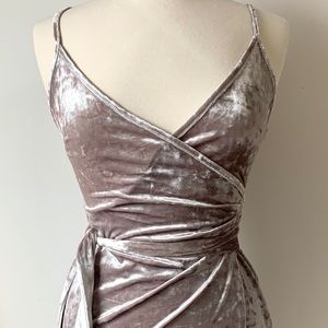 Forever21 Crushed Velvet Wrap Dress